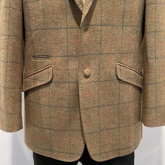 William Hunter Saville Row Vintage Men’s Blazer Sport Coat Jacket Plaid Size 42 - Picture 4 of 14